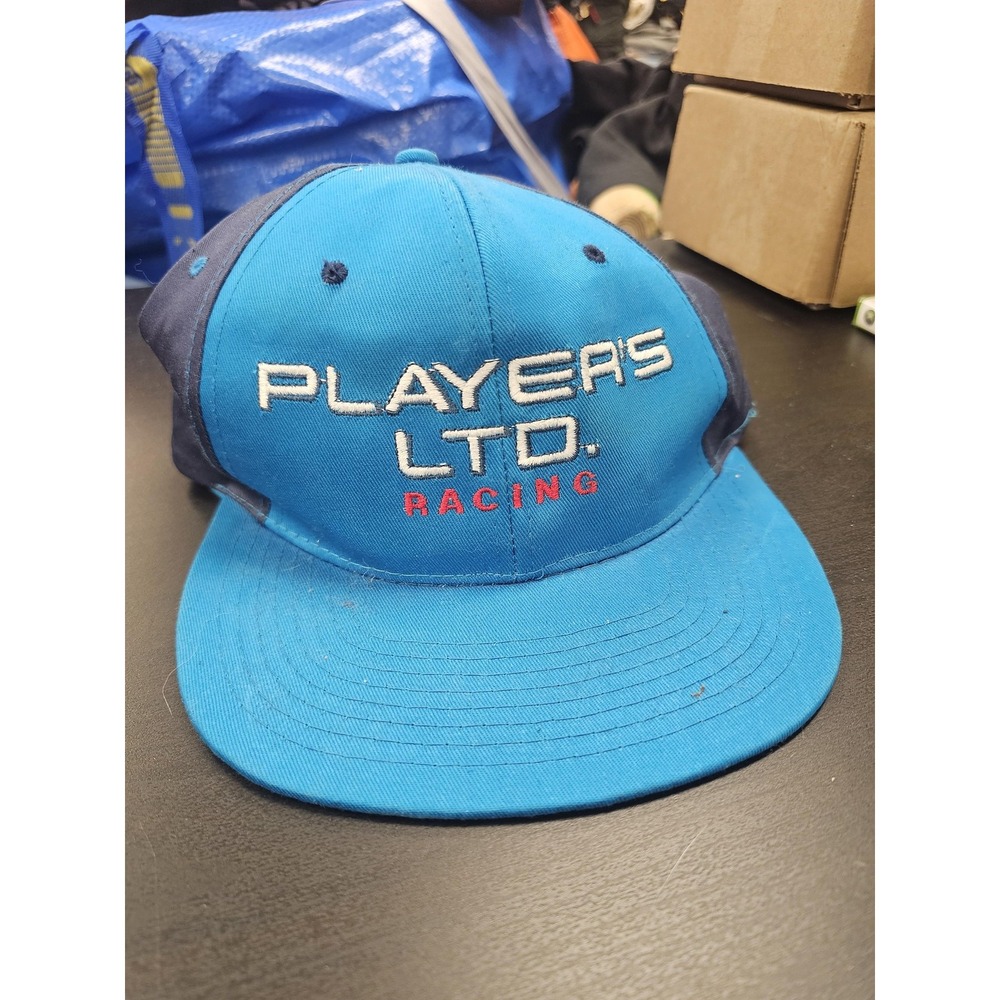 Vintage Player's LTD Racing Hat Cap Snap Back Mens One Size Blue IndyCar‎ Racing